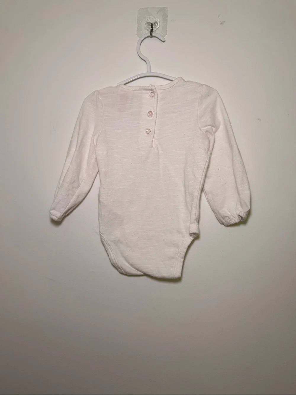 Joie baby girl white long sleeve casual cute bodysuit